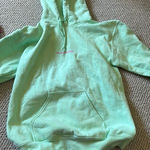 I Love You to the Moon and Back Hoodie- Mint size small